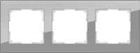 WL01-Frame-03 / Рамка Favorit на 3 поста (Серый, стекло) a030777