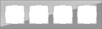 WL01-Frame-04 / Рамка Favorit на 4 поста (Серый, стекло) a030778