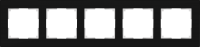 WL01-Frame-05 / Рамка Favorit на 5 постов (Черный, стекло) a031801