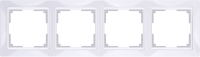 WL03-Frame-04-basic-white / Рамка Snabb Basic 4 поста (белый) a036628