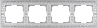 WL07-Frame-04 / Рамка Antik на 4 поста (Жемчужный) a031785