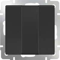 WL08-SW-3G / Выключатель трехклавишный (черный матовый) a033753