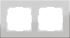 Рамка Werkel Aluminium 2 пост WL11-Frame-02 Алюминий a033740