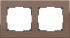 Рамка Werkel Aluminium 2 пост WL11-Frame-02 Коричневый алюминий a033746