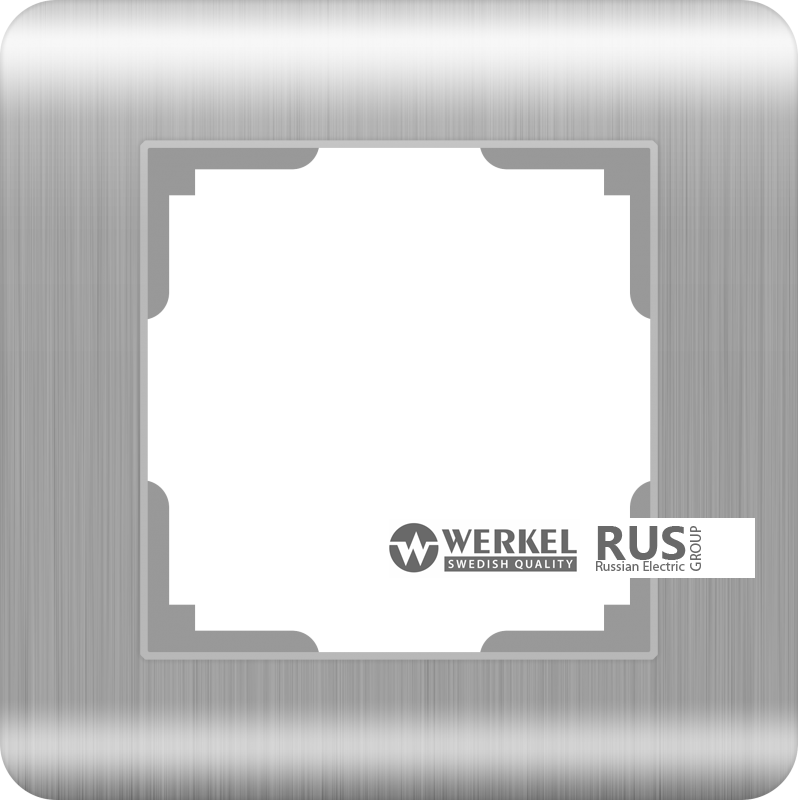 Рамка Werkel Stream на 1 пост WL12-Frame-01 Серебряный a034326