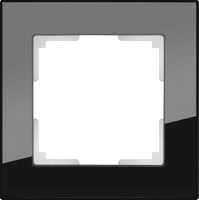 WL01-Frame-01 / Рамка Favorit на 1 пост (Черный, стекло) a031797