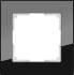 WL01-Frame-01 / Рамка Favorit на 1 пост (Черный, стекло) a031797