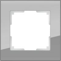 WL01-Frame-01 / Рамка Favorit на 1 пост (Серый, стекло) a030774