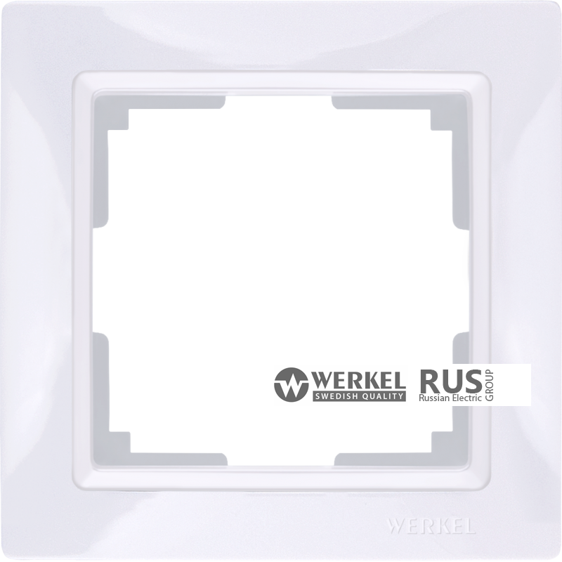 WL03-Frame-01-basic-white / Рамка Snabb Basic 1 пост (белый) a036625