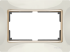 WL03-Frame-01-DBL-ivory-GD / Рамка для двойной розетки (Слоновая кость / золото) a035259