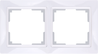 WL03-Frame-02-basic-white / Рамка Snabb Basic 2 поста (белый) a036626