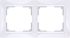 WL03-Frame-02-basic-white / Рамка Snabb Basic 2 поста (белый) a036626