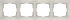 WL03-Frame-04-basic-ivory / Рамка Snabb Basic 4 поста (слоновая кость) a036633