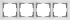 WL03-Frame-04-white / Рамка Snabb 4 поста (белый) a028883
