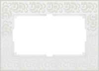 WL05-Frame-01-DBL-white Рамка для двойной розетки (Белый) a033483