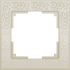 WL05-Frame-01-ivory / Рамка Flock на 1 пост (слоновая кость) a028982