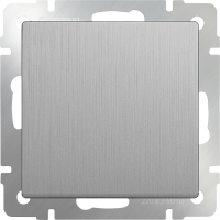 WL09-SW-1G / Выключатель одноклавишный (серебряный рифленый) a035651